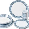 Brunner Bluebay Melamin-Set 16-tlg. -MetalTextic Geschaft 272163 2393101