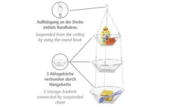 Wenko Trio Küchenampel / Ablagekörbe