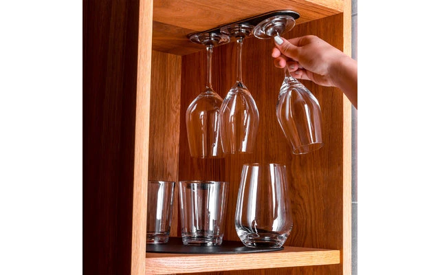 Silwy® Metall-Leiste 25 Cm Mit Ledercoating Weiss 7 Silwy® Metall-Leiste 25 Cm Mit Ledercoating Weiss – Bild 5