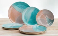 Flamefield Dunes And Sea Geschirr-Set 12 Tlg. -MetalTextic Geschaft 343398 2381231