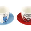 VW Collection T1 Bulli Espresso Tassen Set 2 Stück 100 Ml -MetalTextic Geschaft 386170 2837780
