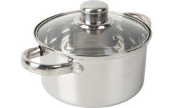 Bo-Camp Royal Edelstahl Kochtopf Set 3-tlg. -MetalTextic Geschaft 394477 2880146