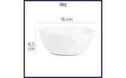 Silwy® Magnet-Bowl Schüssel Set 6 Stück Weiß -MetalTextic Geschaft 434466 3095240