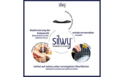 Silwy® Universal Magnet Teller Set 6 Stück Weiß -MetalTextic Geschaft 434478 3095165