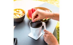 Silwy® Magnet-Coffeecup Tasse Mit Deckel Inkl. Metall Nano Gel Pad (300 Ml) -MetalTextic Geschaft 435243 3100839