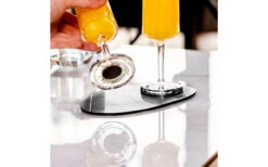 Silwy® Metall Nano Gel Platzset Leder-Look 20 Cm Schwarz -MetalTextic Geschaft 435600 3104145