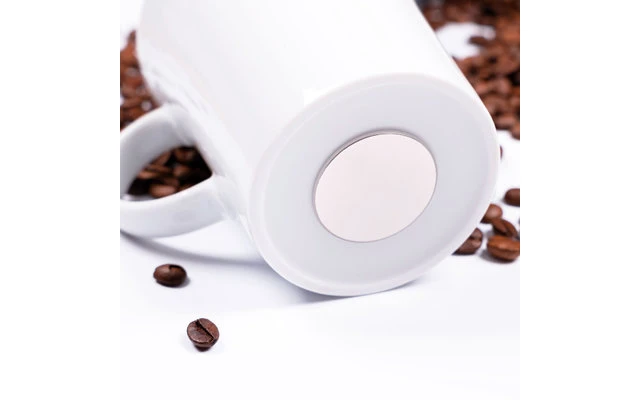 Silwy® Porzellan Magnet Henkel Tassen Inkl. Metall-Nano-Gel-Pads 2 Stück Weiße Untersetzer (270 Ml) 3 Silwy® Porzellan Magnet Henkel Tassen Inkl. Metall-Nano-Gel-Pads 2 Stück Weiße Untersetzer (270 Ml)