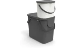 Rotho Albula Recycling Müllsystem 25 Liter Anthrazit -MetalTextic Geschaft 460517 3317690 1