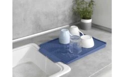 Wenko Linea Abtropfmatte 40 X 30 X 3 Cm Grau -MetalTextic Geschaft 460766 3155544