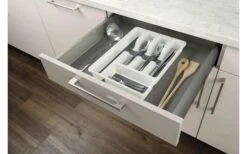 Wenko Besteckkasten 5 Fächer -MetalTextic Geschaft 482501 3163415