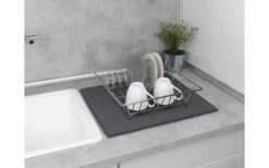 Wenko Mikrofaser Abtropfmatte Miko Blau -MetalTextic Geschaft 492416 3504791 1