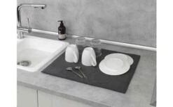 Wenko Mikrofaser Abtropfmatte Miko Grau -MetalTextic Geschaft 492428 3504797