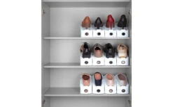 Wenko Schuhhalter Weiß 4er Set -MetalTextic Geschaft 495747 3513208