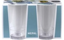 Mepal Flow Kunststoffglas 2er Set 200 Ml -MetalTextic Geschaft 509864 3435899