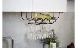 Wenko Schrankeinsatz Flaschen- Und Gläserhalter Für 6 Gläser Und 4 Flaschen -MetalTextic Geschaft 517544 3503762