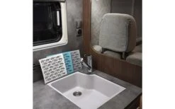 Pufz Schwedisches Geschirrtuch Wohnwagen Retro Grau -MetalTextic Geschaft 553627 3623248