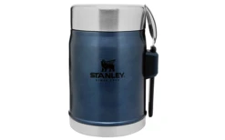 Stanley Classic Legendary Lebensmittel Behälter Mit Göffel 400 Ml Nightfall Blau -MetalTextic Geschaft 573918 3917034