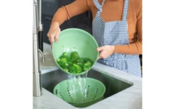 Koziol Sieb Palsby Abtropfsieb Nature Leaf Green -MetalTextic Geschaft 590459 4297379 3