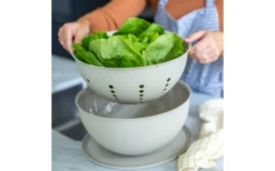 Koziol Sieb Palsby Abtropfsieb Nature Ash Grey -MetalTextic Geschaft 590463 4297415 1