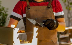 Fennek Grillschürze Gewachst Grau -MetalTextic Geschaft 605827 4451907