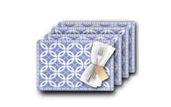 Westmark Arabesque Tischsets 4 Stück 43,5 X 28,5 Cm Blau -MetalTextic Geschaft 613147 4438147 1