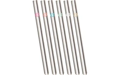 Chinchilla Glastrinkhalme Rund 23 X 9 Cm -MetalTextic Geschaft 633343 4436103