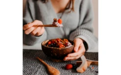 Chinchilla Kokosnussschalen Mit Löffel Und Halterung 2er-Set -MetalTextic Geschaft 636863 4445195