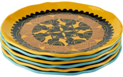 Rebel Outdoor Dessertteller 22 Cm Braun -MetalTextic Geschaft 668337 4579077