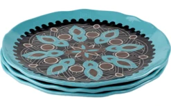 Rebel Outdoor Dessertteller 22 Cm Braun -MetalTextic Geschaft 668391 4579056