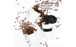 Silwy® Porzellan Magnet-Henkel-Tassen CAMPING 2er-Set Inkl. Metall-Nano-Gel-Pads BLACK (0,27 L) -MetalTextic Geschaft 706496 4793555