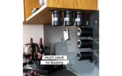 Silwy® Feinkost-Magnetgläser WHITE & CLASSY (192 Ml) 3er-Set Inkl. Metallleiste -MetalTextic Geschaft 706742 4793213