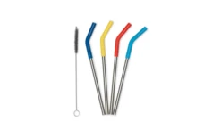 Katadyn Klean Kanteen Trinkstrohhalme Set 4 Teilig Edelstahl Mit Reinigungsbürste 8 Mm