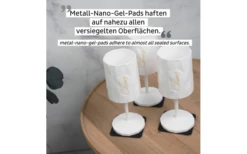 Silwy® Magnet-Kunststoffglas WEIN CHEERS WHITE (0,3l) -MetalTextic Geschaft 709943 4852535