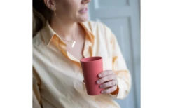 Koziol Connect Cup L Trinkbecher 350 Ml Nature Wood -MetalTextic Geschaft 728504 4914932 2