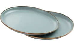 Barebones Teller 2 Stück 27,9 X 27,9 X 1,9 Cm Egg Shell -MetalTextic Geschaft 772271 5135891 1