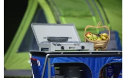 Berger 2-flammiger Gaskocher Silber, Grau 4,6 Kw Ohne Zündsicherung -MetalTextic Geschaft 797756 5231420