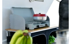 Berger 2-flammiger Gaskocher Silber, Grau 4,6 Kw Ohne Zündsicherung -MetalTextic Geschaft 797762 5231432